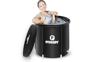 Sanbron Ice Bath Tub for Fitness Enthusiasts and Athletes - Easy Install, Tear-Resistant, Multi-Layered Protection for Frozen