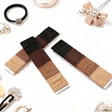 Nuoshen 100 Pcs Hair Ties Cotton Elastic Ponytail Holders Colorful view 4