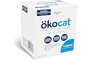 ökocat Original Low-Dust Natural Wood Clumping Cat Litter with Odor Control 16.6 lbs Large