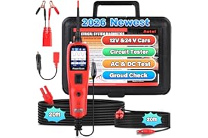 Autel PowerScan PS100 Power Circuit Probe Kit 2026, 12V 24V Automotive Electrical Wire Tracer Circuit Relay Tester, Breaker S