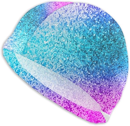 Tyueu Gorro de natación para hombre y mujer, cómodo, elástico, con