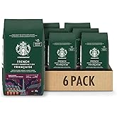 Starbucks French Roast Ground Coffee 340 Grams(pack of 6), French Dark Roast, 6 Count
