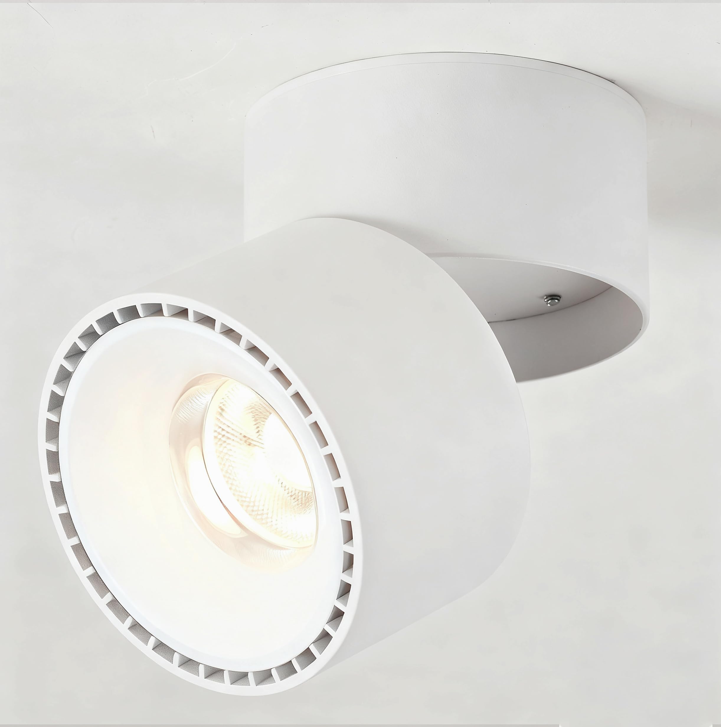 Budbuddy 12W LED Ceiling Spotlights Adjustable Ceiling Spots White Downlight Swivel Spotlamps Wall Spots Modern for Interior Corridor Living Room Office Shop and More 3000K โ image 1