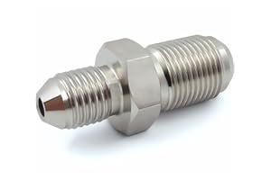 K-MOTOR PERFORMANCE M12x1.0 to 3AN Straight Male Fitting Adapter "Stainless Steel" (M12-AN3)