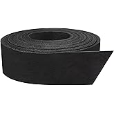 European Leather Works - Buffalo Belt Blanks 8-10 oz (3-4mm) Size: 1"x55-60" (2.5x139-152.4cm) - Black Color Full Grain Leather Belt Straps/Strips for Tooling, Holsters