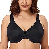CALVENA Women's Minimizer Bra Full Coverage Plus Size Smooth Underwire Seamless Bra