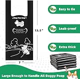 Topfree 500 Extra Thick Dog Poop Bags with Handles Corn Starch Blend view 2