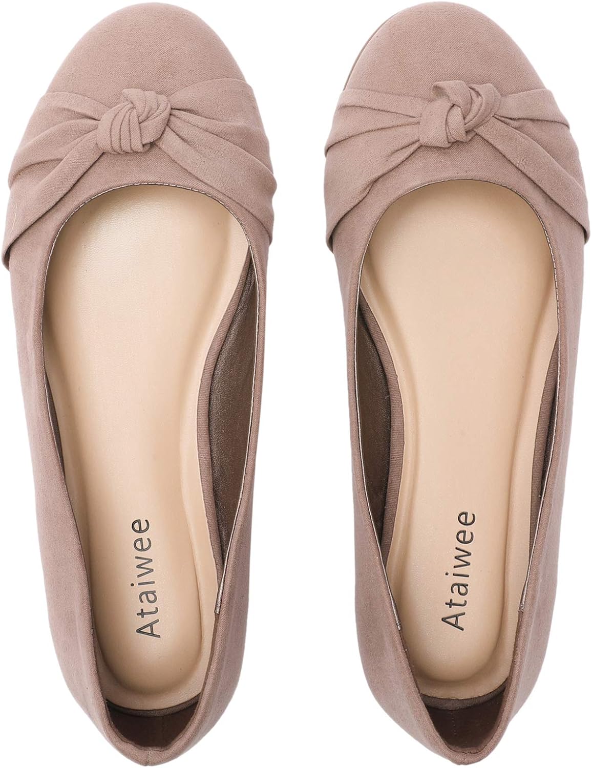 wide width nude flats