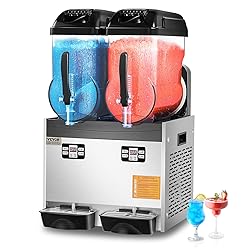 VEVOR Commercial Slushy Machine, 12Lx2 Double Tank