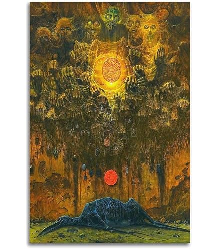 Amazon.com: Zdzislaw Beksinski Untitled Paintings Canvas Prints