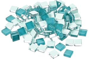 MECCANIXITY Mosaic Tiles, Micro Glass Tiny Mini Mosaic Tile DIY Hobbies Handmade Crystal Free Stone Craft Material Creativity