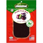 Shemshad Lavashak Plum Authentic Persian Style Fruit Leather Sour and Salty Fruit Layer Made in USA Certified Kosher 2oz لواشک آلو