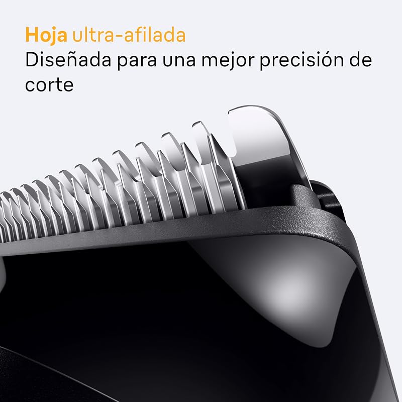 Braun Beard Trimmer Series 5 BT5525, Barbeiro recarregável resistente à água, +5 acessórios de barbear, 120 min de autonomia, 40 comprimentos, lâmina ultra afiada, cinza