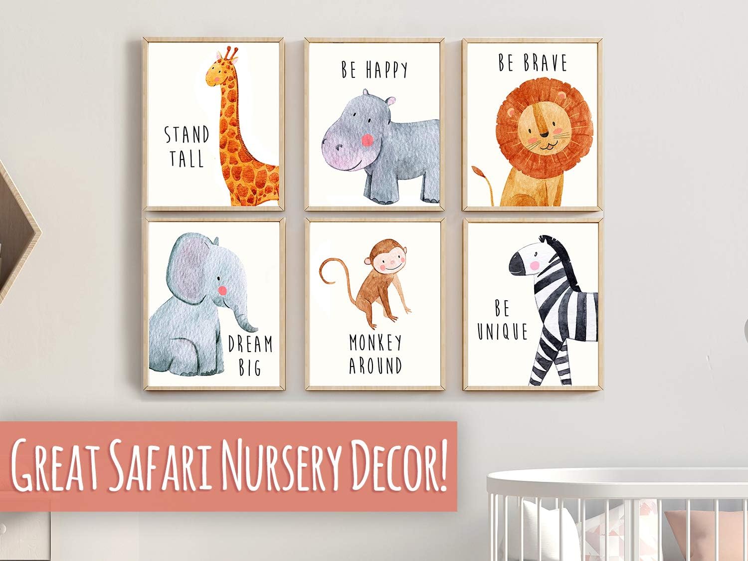 Nursery Wall Decor, Baby Room Decor, Baby Wall Decor, Safari Nursery Decor, Nursery Wall Art, Jungle Nursery Decor, Baby Nursery Decor, Baby Boy Nursery Decor, Safari Decor, Set of 6 Prints 8x10": Baby