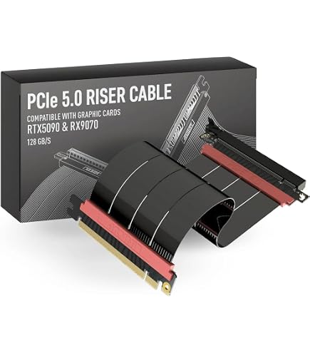 Amazon.com: LINKUP - Ultra PCIe 4.0 X16 Riser Cable (Open Box