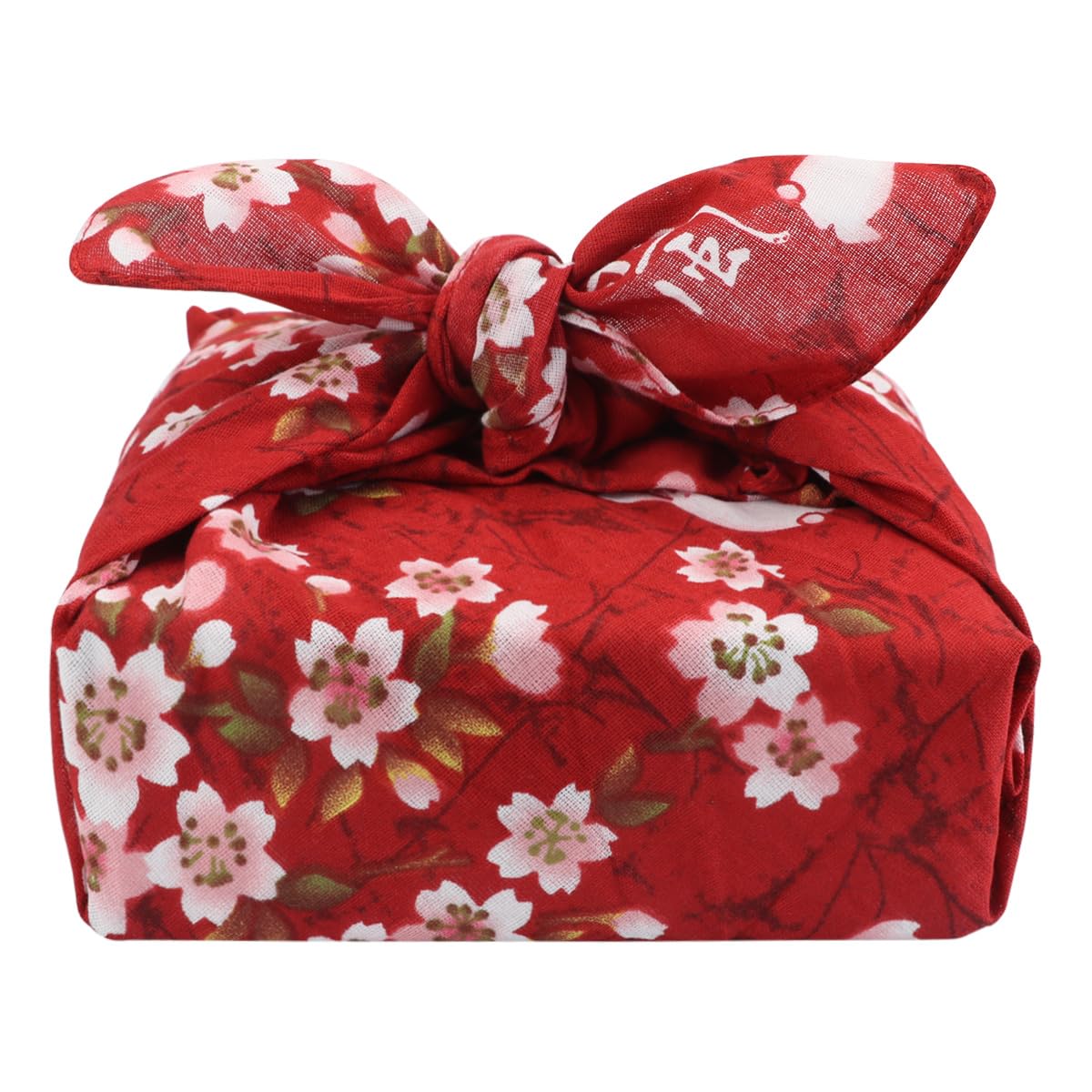 DOERDO Bento Wrapping Cloth Japanese Style Lunch Bandana Cover Bag, Gift Box Packaging Cloth for Home Outdoor Picnic, 50x50cm Red