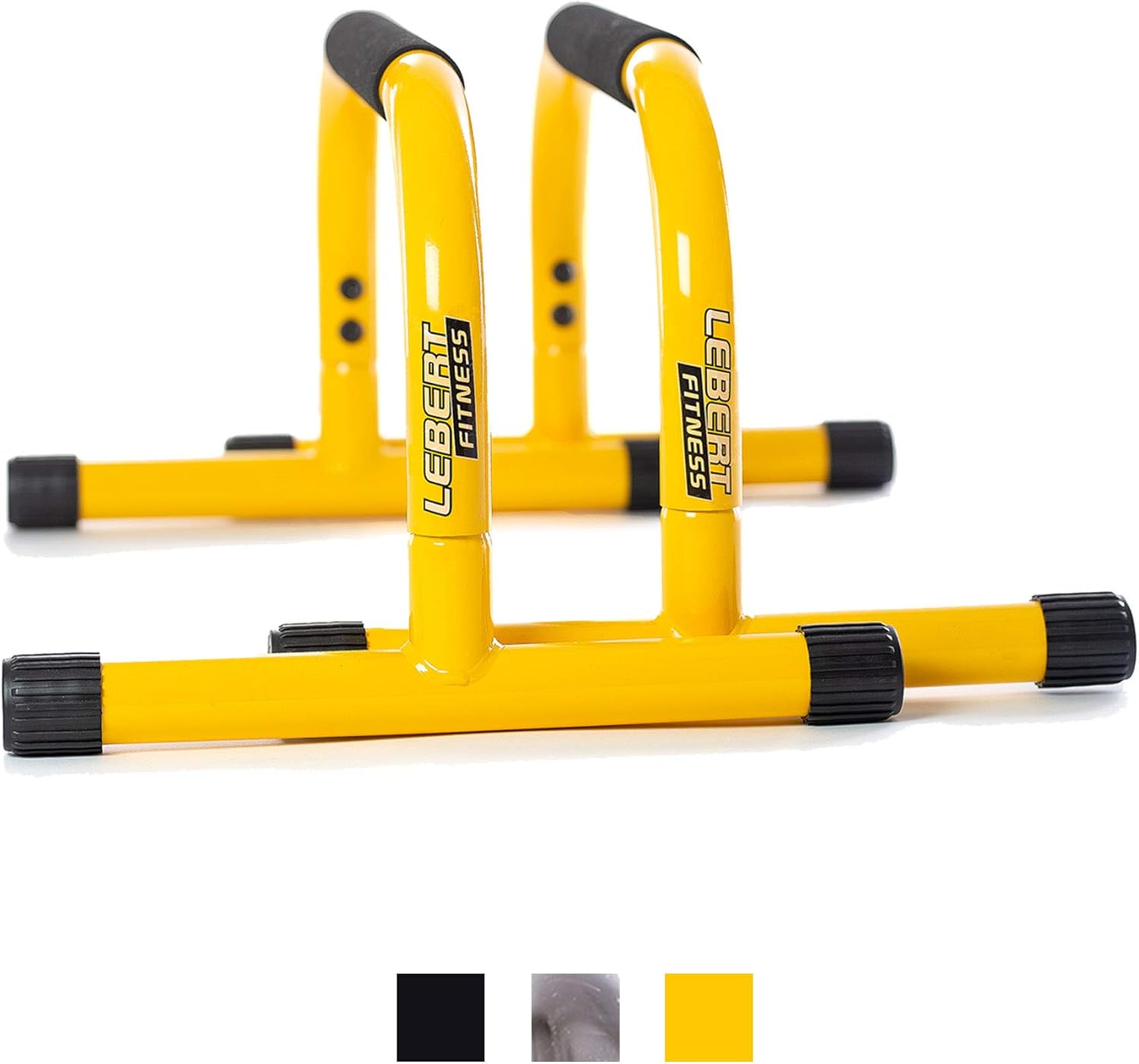 Lebert Fitness Parallettes Push Up Dip Stand, Yellow : Sports & Outdoors