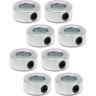 4 Pcs 1/4inch Single Split Clamp-on Shaft Collars Aluminum Clamping Collar Shaft Collars,0 - View #6