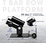 Yes4All LPL6 Deluxe T-Bar Row Platform 360° Swivel 400kg Black view 2