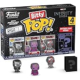 Funko Bitty POP! Marvel - Iron Man and A Surprise Mystery Mini Figure - 0.9 Inch (2.2 Cm) - Marvel Comics Collectable - Stackable Display Shelf Included - Gift Idea - Party Bags Stocking
