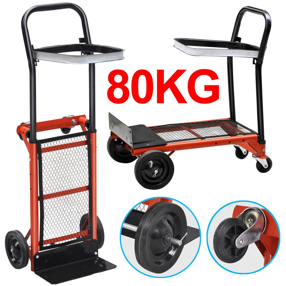 Pandamoto Heavy Duty Folding Sack Truck Hand Trolley Garden Cart Barrow