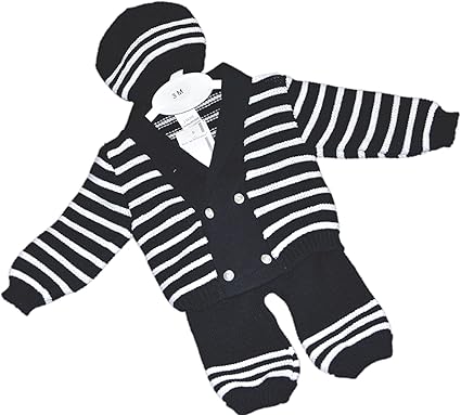 Ensemble Mariniere Bebe Garcon Veste Bonnet Et Pantalon Ves01 Ves01marine Blanc 6 Mois Amazon Fr Vetements Et Accessoires