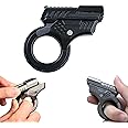 Fidget Gun Slider, Zoom Gun Fidget Toys, Metal Alloy Fidget Toy Gun Slider, Ring Fingertip Toy Gun Adult Fidgety Anxiety Sufferers Stress Relief Relax ADHD EDC Gyro Finger Fidget Toy