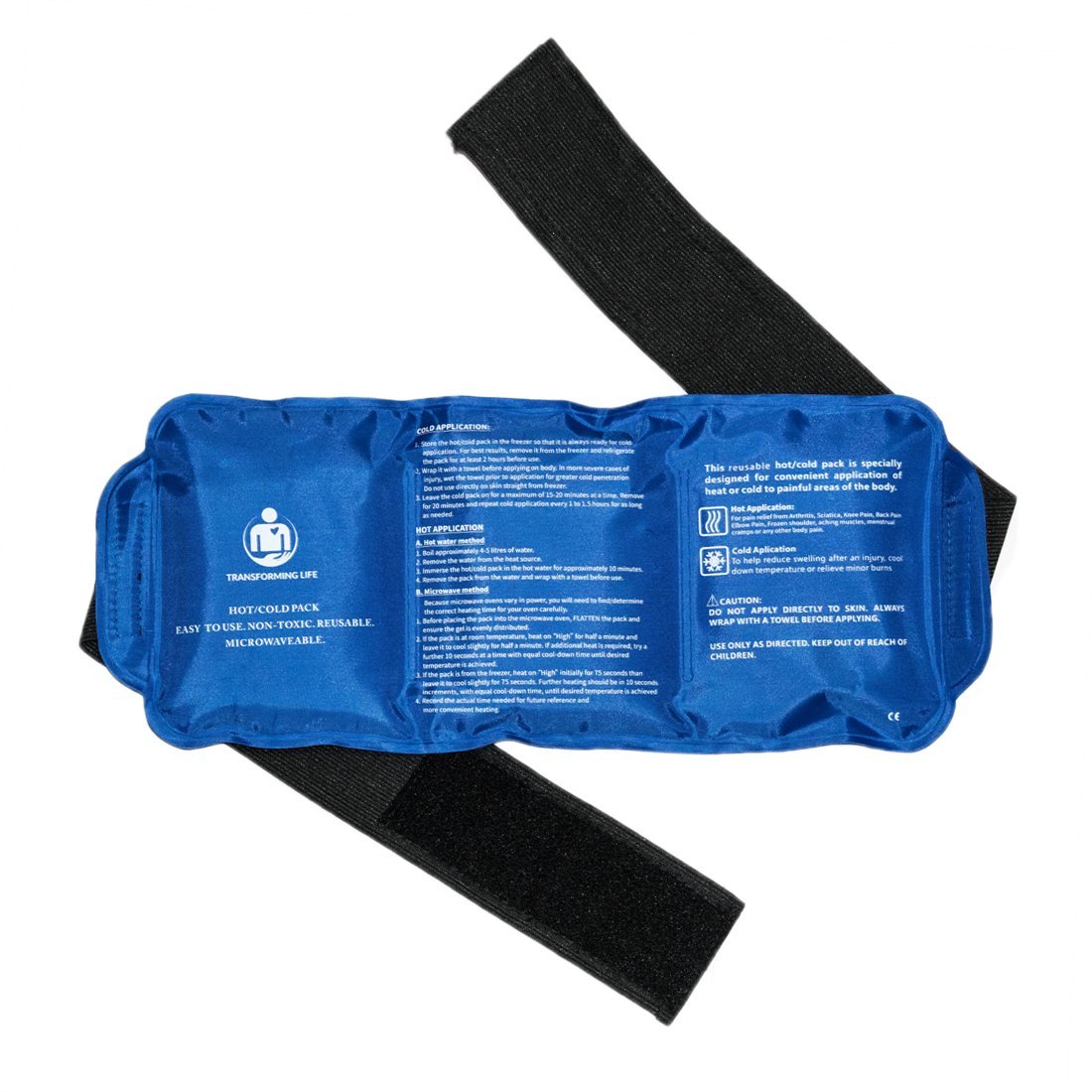 thumbnail image 2 of Dynarex Reusable Hot/Cold Compress Gel Pack For Pain Relief - Blue 2 of 4