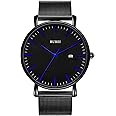 Amazon.com: Mens Watches Ultra-Thin Minimalist Waterproof-Fashion Wrist ...