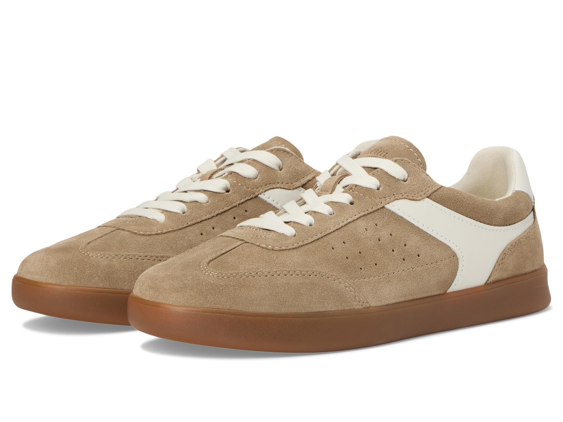 Florsheim Mens Pace T-Toe Lace Up Sneakers Taupe Multi 11.5 Medium