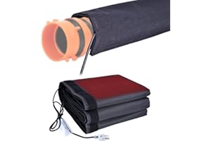 anguadar 15FT Heated RV Sewer Hose Sleeve,Insulated Waterproof Heated Sewer Hose Cover for Rv/Camper/Rv Accessories,Avoid Freezing in Cold Winter(Cover Only)