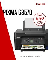 Canon PIXMA G3570 All-in-One MegaTank Printer Copier Scanner WiFi Home view 2