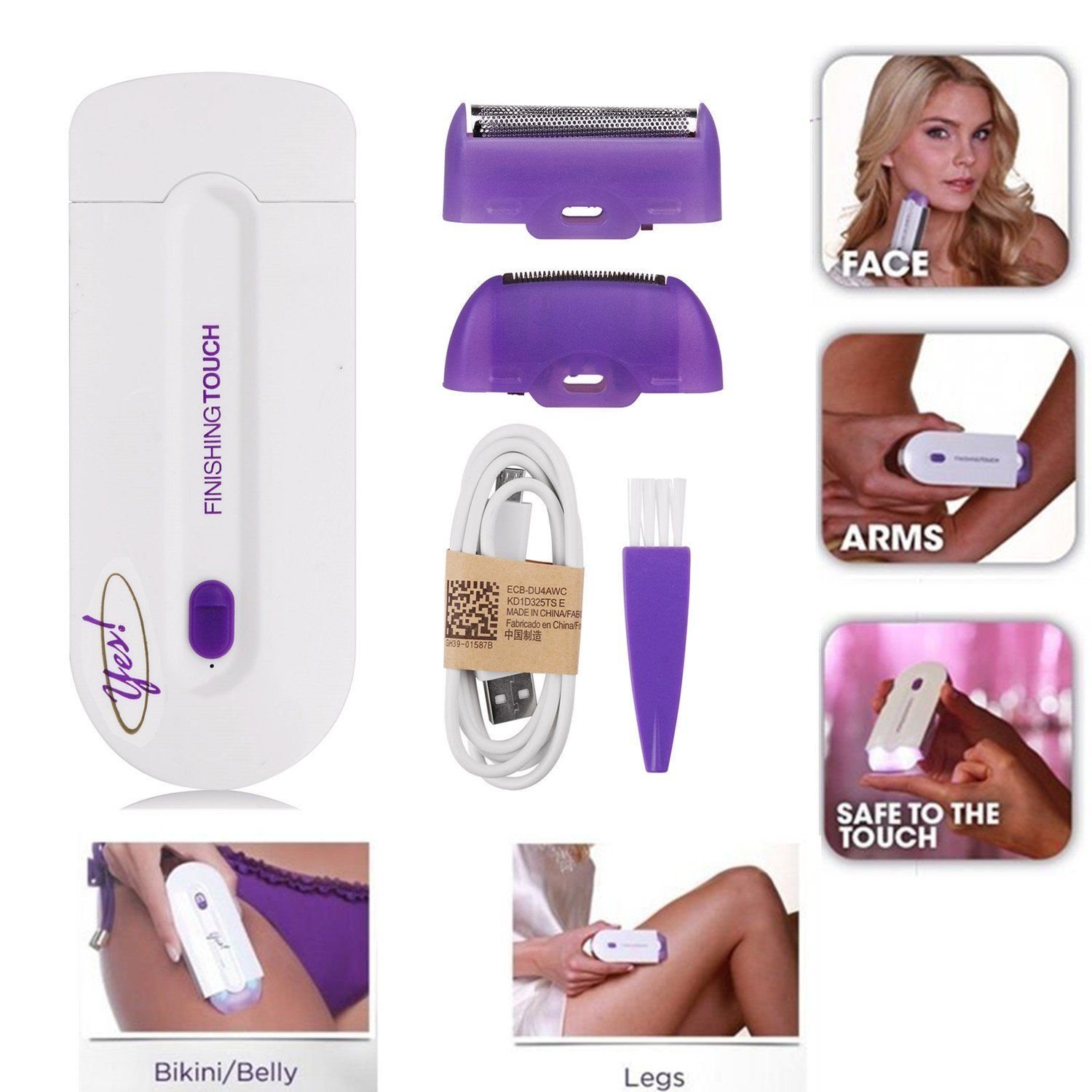 Sochep Finishing Touch Rechargeable Instant Painless Facial Body