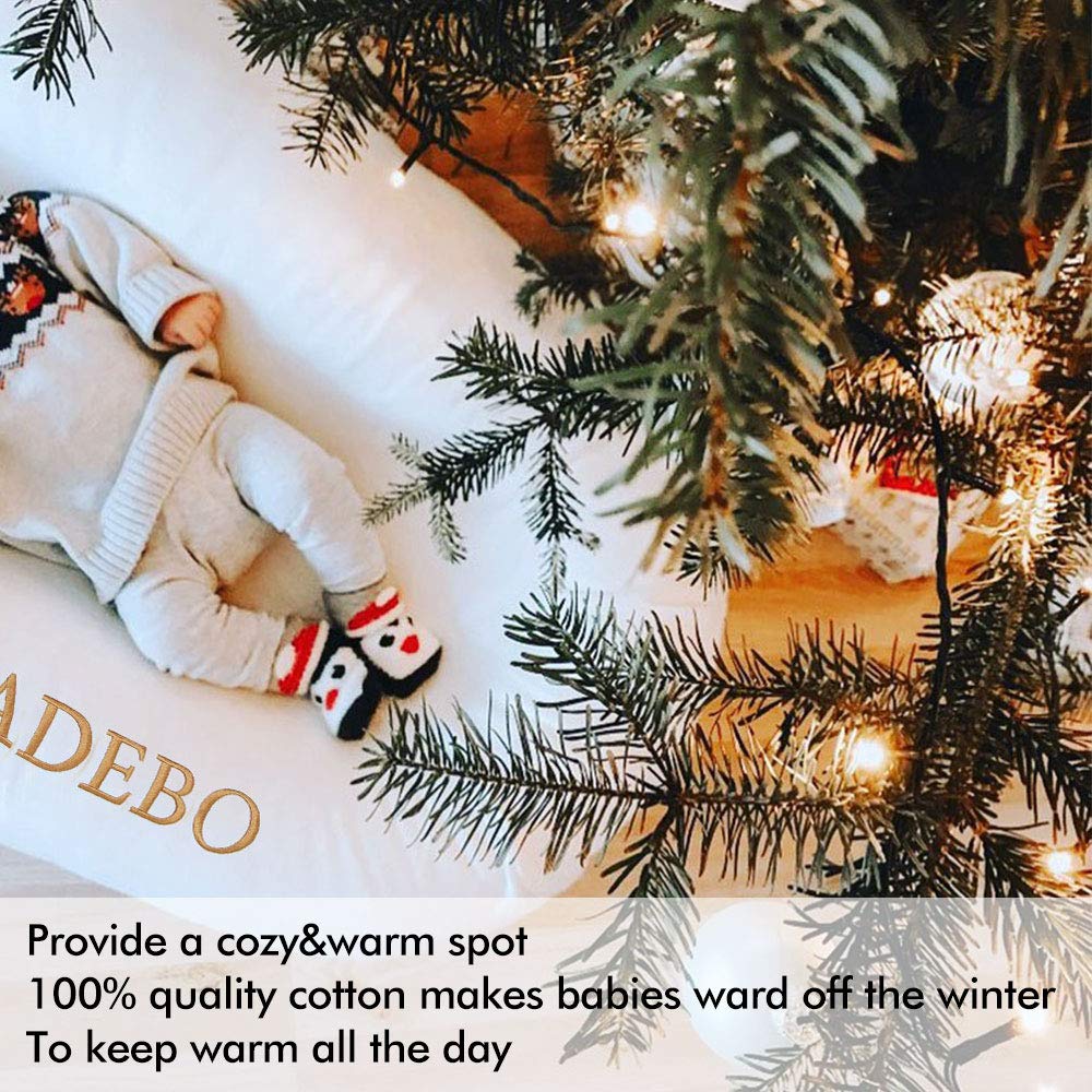 Adebo Premium Baby Nest(Infant White)-Portable Infant Lounger Bassinet, Perfect for Co-Sleeping -Super Soft & Breathable and 100% Cotton Newborn Crib-Suitable from 0-12 Months: Baby