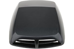 Kesoto Universal Decorative Hood Scoop Smoke Air Flow Intake Vent Cover Auto Car Truck Sport Racing - Carbon Fiber