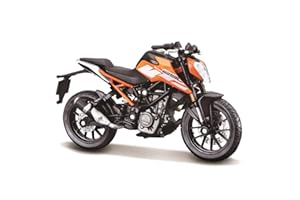 Bburago KTM 250 Duke Motorbike - 1:18 Scale - Incredibly Detailed Die-Cast Replica Collectible Motorcycle