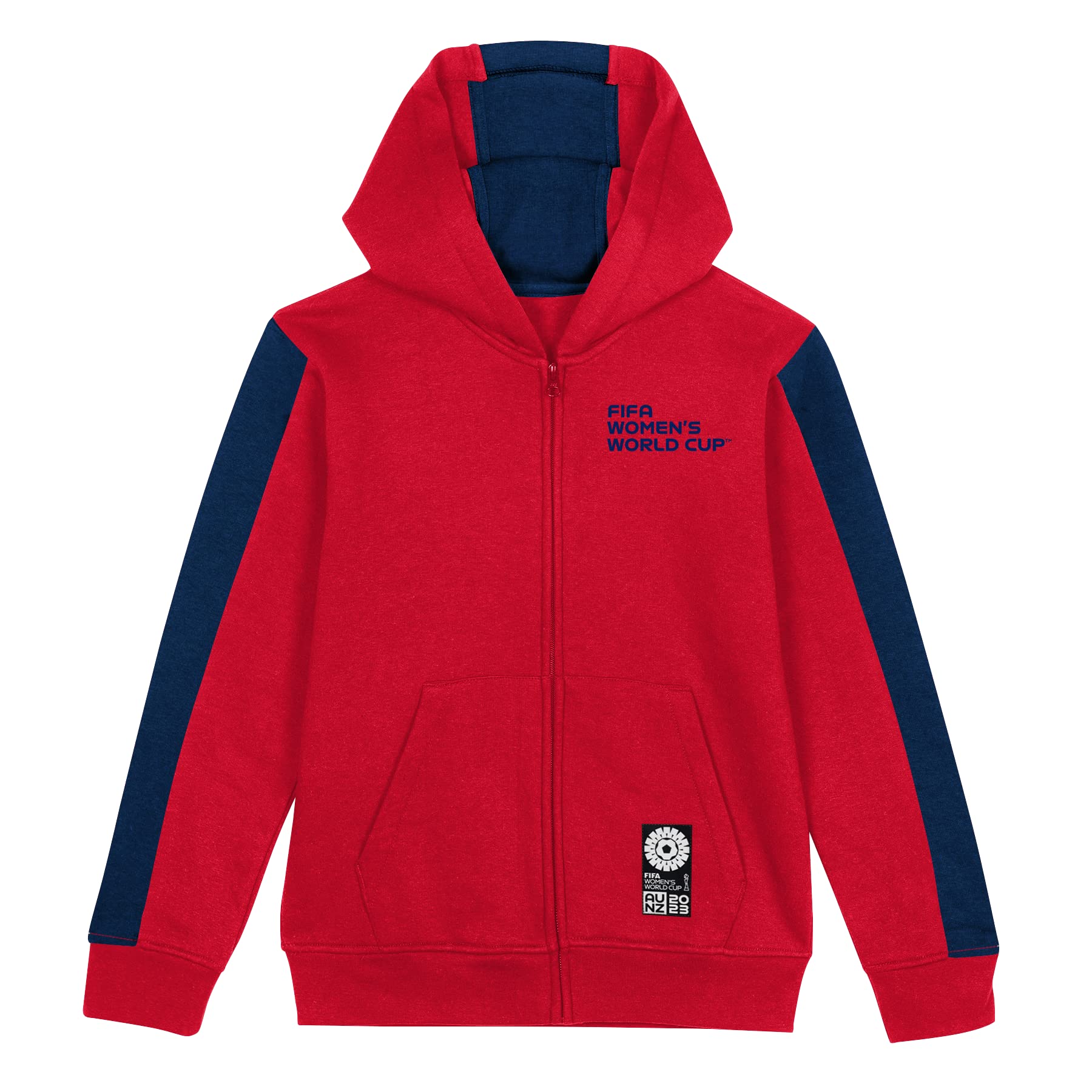 FIFA Official 2023 Women's Football World Cup Youth Team Zipped Hoodie, Norway, Red, 12-13 years
