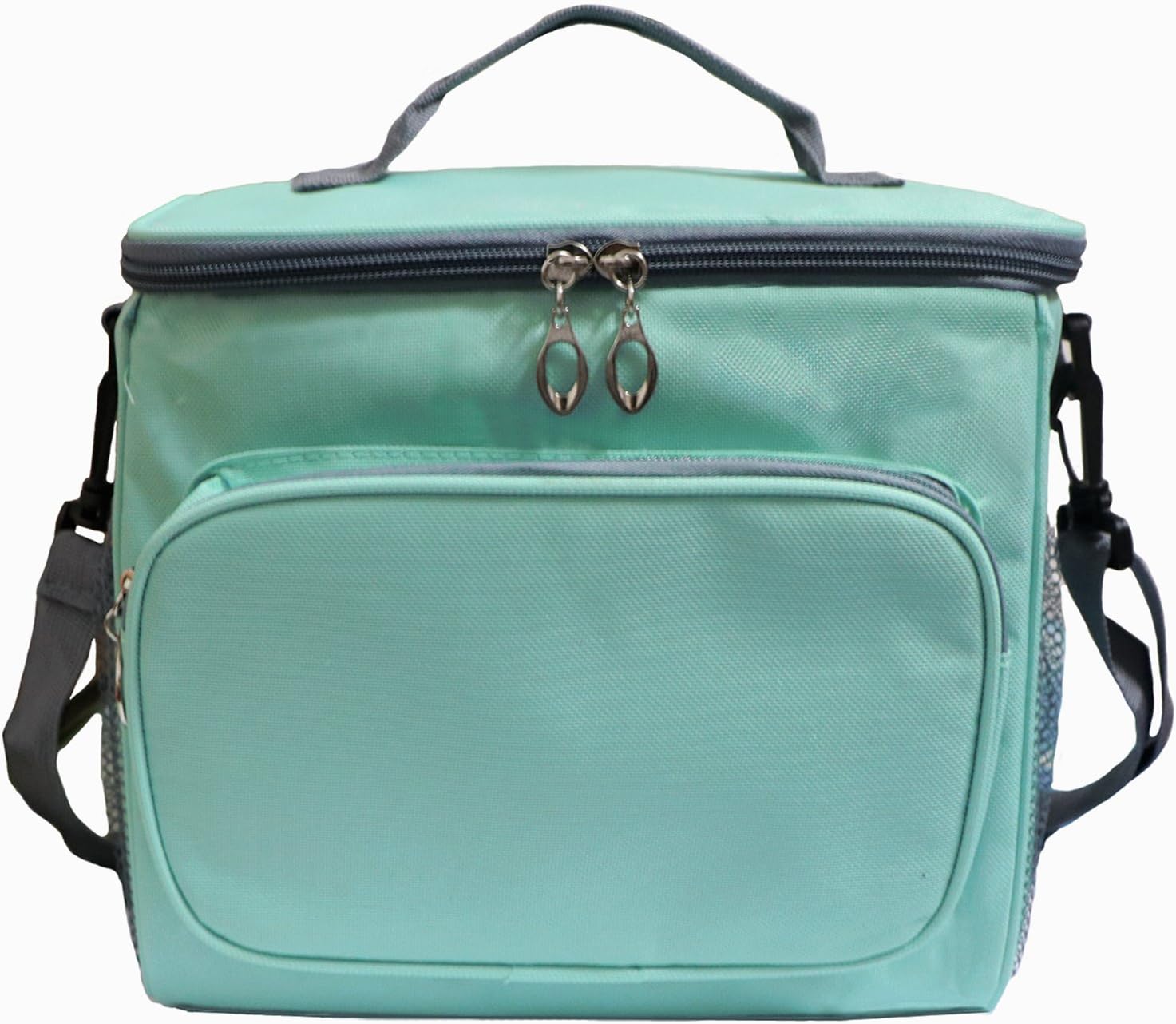 10L Large Capacity Insulated Lunch Box Tote Bag Foldable 2-Way Carrying Grocery Cooler Organizer Leakproof for Work Bottle Snacks Fresh