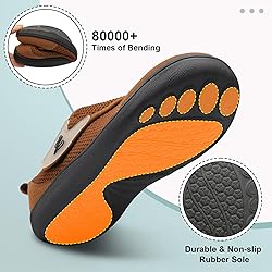 LeIsfIt Mens Wide Diabetic Shoes Adjustable