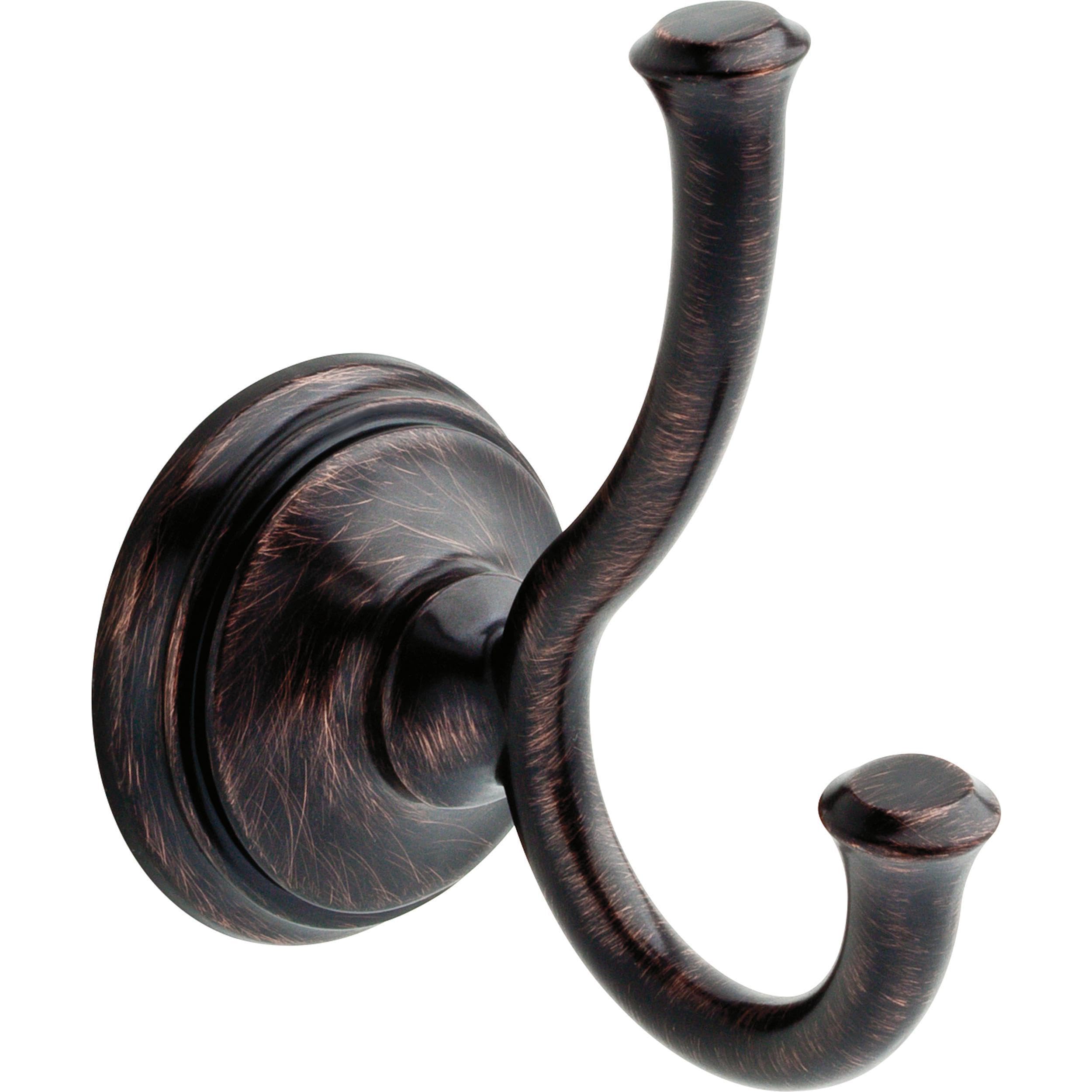 Delta Faucet 79735-RB Cassidy Double Robe Hook, SpotShield Venetian Bronze