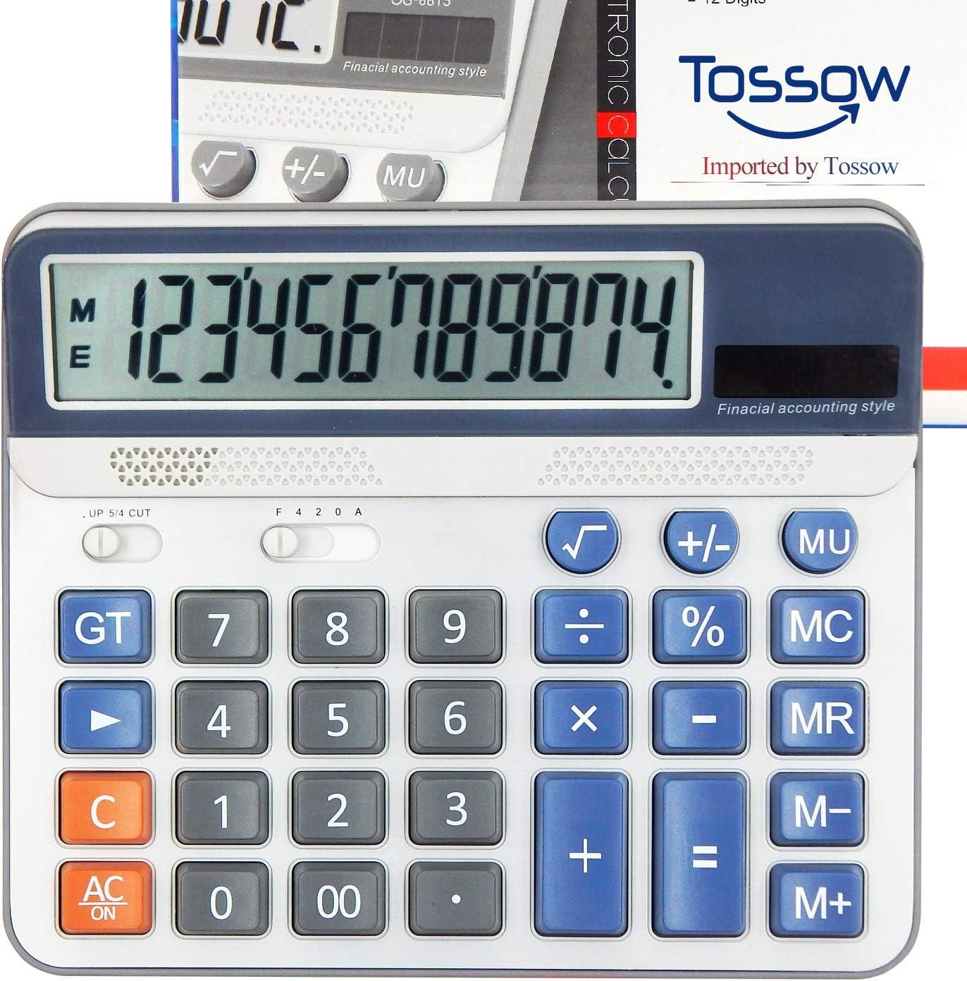 TOSSOW Office Desktop-Rechner Extra große Anzeige Elektronischer ...