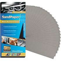 16-Pack Wet Dry Sandpaper Assortment – 120 To 3000 Grit, Waterproof Silicone Carbide Sheets (9 X 3.6 Inches) For Wood, Metal, Glass, Automotive Polishing