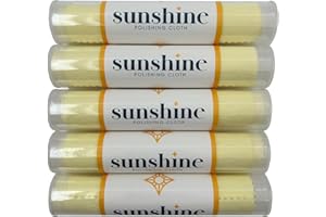 5 Sunshine Polishing Cloths Jewellery Cleaner Tube Silver Brass Gold Copper