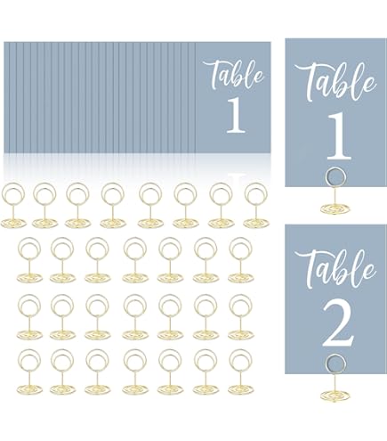 Darice David Tutera Lot de 25 cartes de numéro de table géométriques modernes en feuille d'or