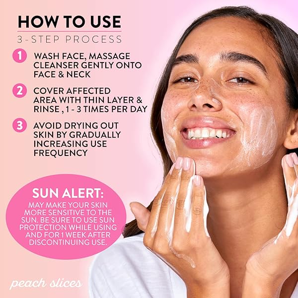 PEACH SLICES | ACNE CLARIFYING CLEANSER | DEEP CLEANS & PREVENTS ACNE | 2% SALICYLIC ACID | HYALURONIC ACID | SULFATE-FREE | HYDRATES & CALMS SKIN | GENTLE FORMULA | FACE WASH | CRUELTY-FREE | 4 OZ