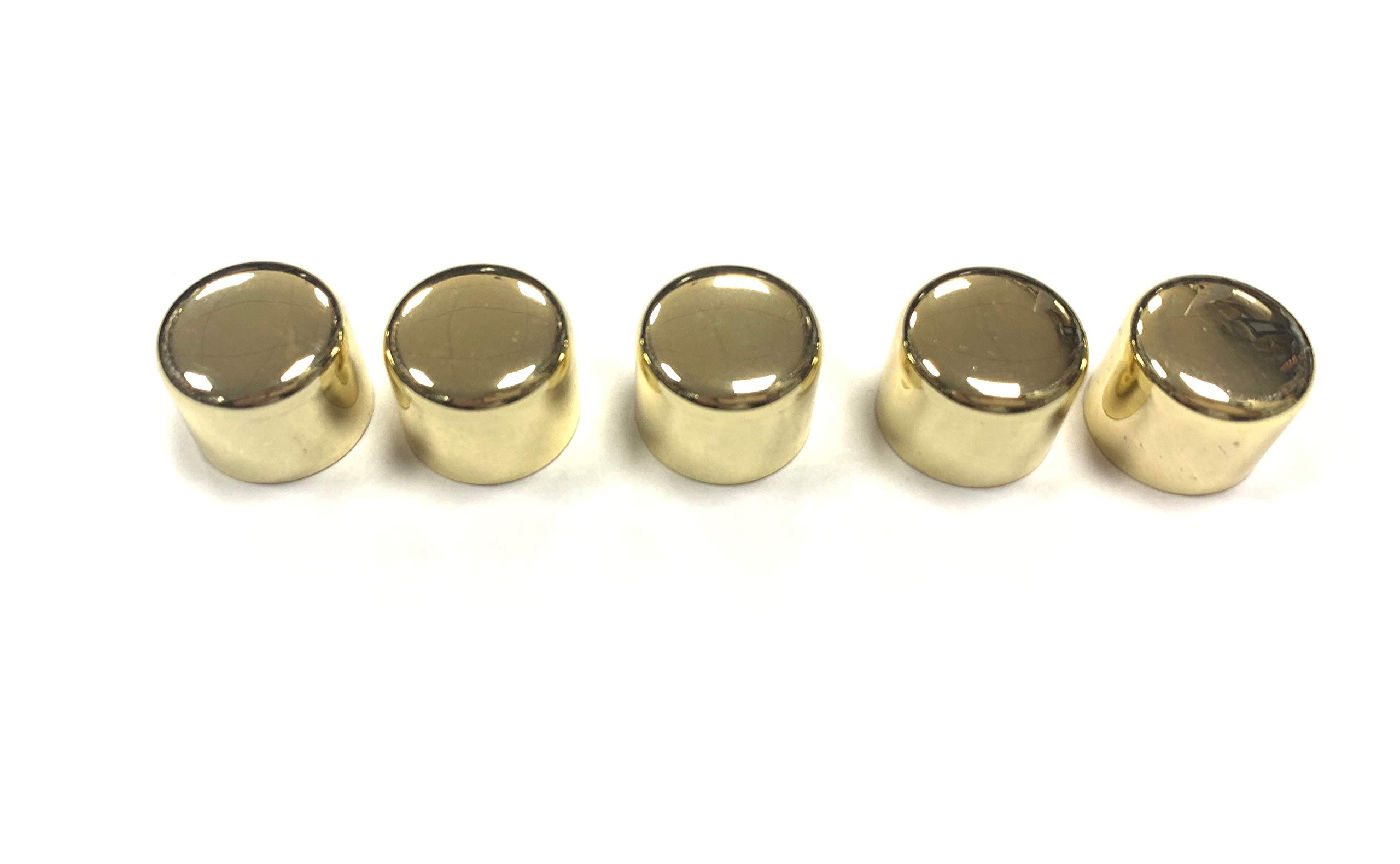 Varilight (Pack of 5) 6mm "D" Universal Replacement Polished Brass Dimmer Light Switch Knob Z2KBRx5