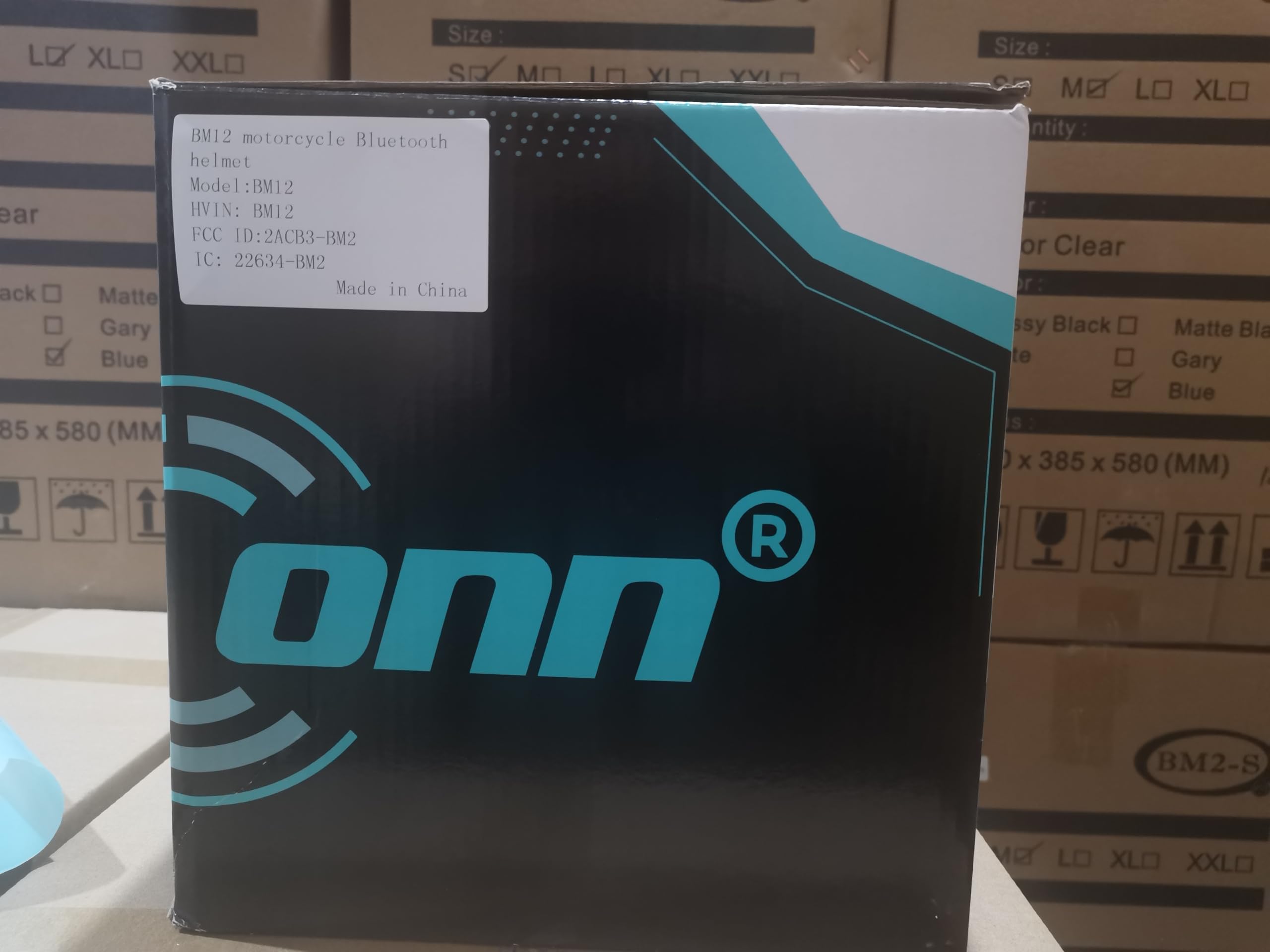 Bluetooth Motorcycle Helmet FreedConn BM12 DOT Full Face Bluetooth Helmets Motorcycle Dual Visor Helmet with Integrated Intercom System/ 2~3 Riders Pair/ 500M/ FM/ MP3/ Voice Dial (Matte Black, XXL)