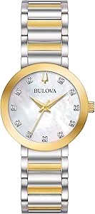 Amazon.com: Bulova Modern Quartz Ladies Watch, Stainless Steel Diamond ,  Two-Tone (Model: 98P180) : Clothing, Shoes \u0026 Jewelry