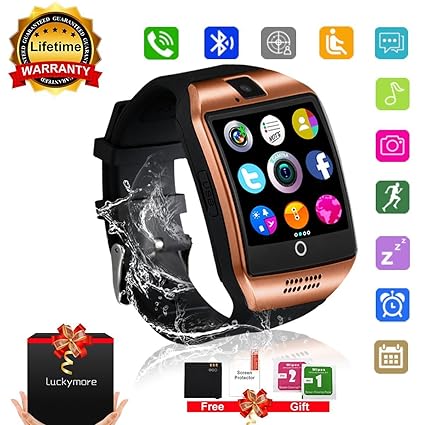 Amazon.com: Bluetooth Smart Watch Touchscreen with Camera ...