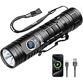 WUBEN C2 Flashlights USB C Rechargeable, 2000 High Lumens Tactical Flashlights with 7 Modes Flash Light, Pocket LED Flashligh